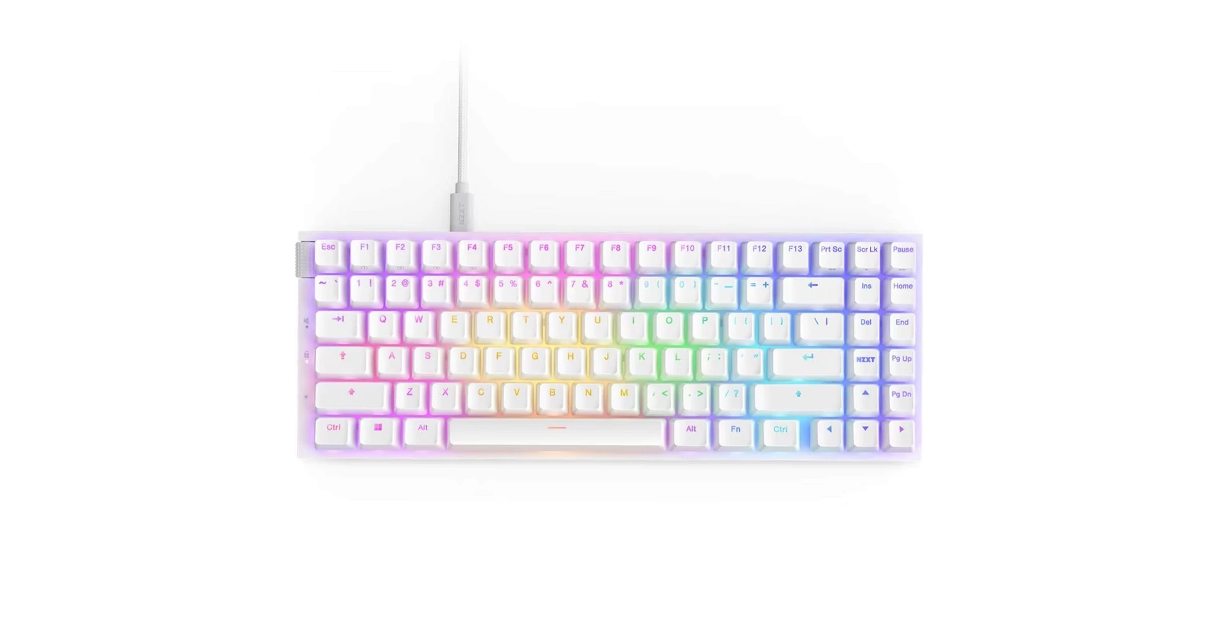 NZXT Function 2 MiniTKL Gaming Keyboard Matte White UK - NZXT - PCLAND