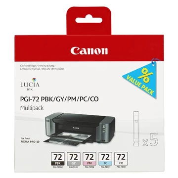 Canon PGI-72 eredeti tintapatroncsomag (PBK/GY/PM/PC/CO)