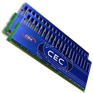 CSX Memória Desktop - 4GB Kit DDR3 (2x2GB, 1600Mhz, hűtőbordás, overclocking)