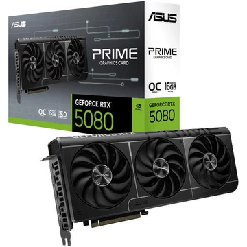 Asus Videokártya - nVidia PRIME-RTX5080-O16G (16384MB, GDDR7, 256bit, 1xHDMI, 3xDP)