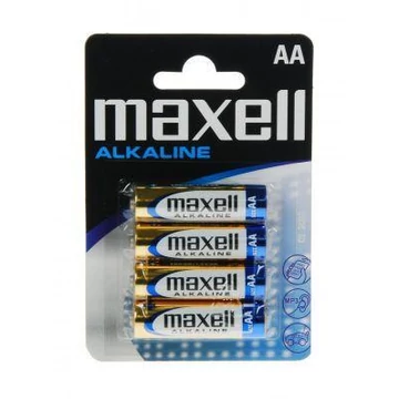 Maxell AA (R6) alkáli elem 4db (bulk)