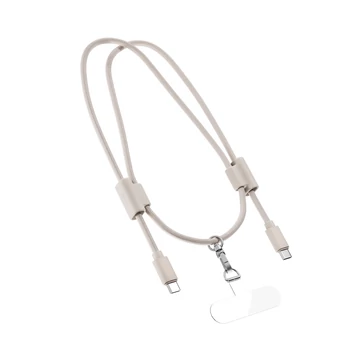 Intenso Cell Phone Charging Lanyard Cable 1,65m Beige