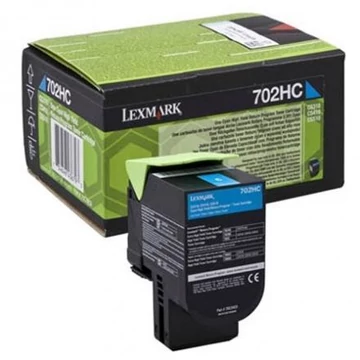 Lexmark [702HC] 70C2HC0 kék eredeti toner