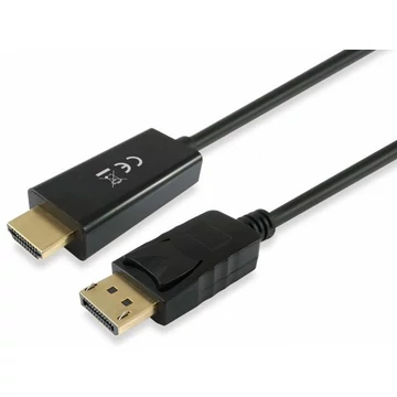 EQuip DisplayPort to HDMI Adapter Kábel 3m Fekete