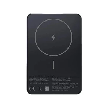 Xiaomi Szuper Vékony Magnetic 5 000 mAh MagSafe powerbank – MagSafe/USB-C, fekete