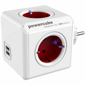 Allocacoc PowerCube Original USB fehér/piros