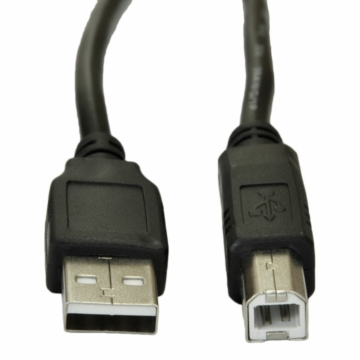 Akyga AK-USB-04 USB A / USB B cable 1,8m Black
