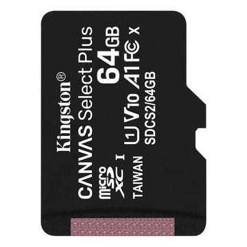 Kingston 64GB microSDXC Canvas Select Plus Class 10 100R A1 C10 Card adapter nélkül Kingston 64GB microSDXC Canvas Select Plus Class 10 100R A1 C10 Card adapter nélkül