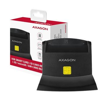 AXAGON CRE-SM2 USB Smart Card ID Card Reader & SD/microSD/SIM Card Reader AXAGON CRE-SM2 USB Smart Card ID Card Reader & SD/microSD/SIM Card Reader