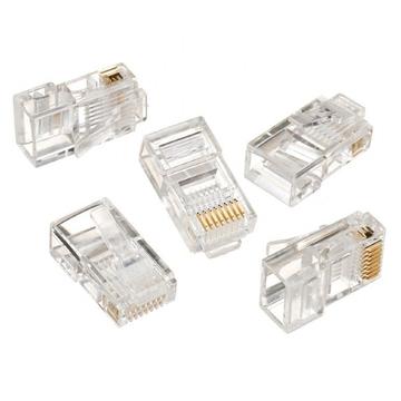 Gembird RJ45/LC-8P8C-001/10 Modular plug 8P8C for solid CAT5 LAN cable UTP 10 pcs per bag Gembird RJ45/LC-8P8C-001/10 Modular plug 8P8C for solid CAT5 LAN cable UTP 10 pcs per bag