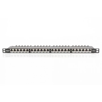 Digitus 24-port patch panel 0,5U fekete