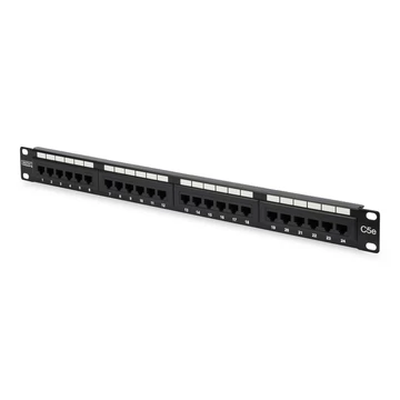 Digitus 24-port patch panel 4U fekete