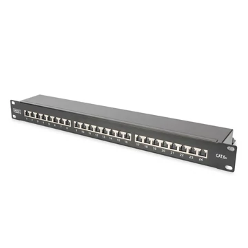Digitus 24-port patch panel 1U fekete