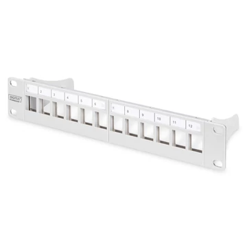 Digitus 12-port patch panel 1U szürke