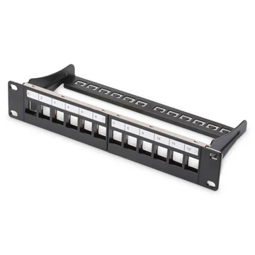 Digitus 12-port patch panel 1U fekete
