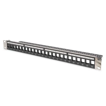 Digitus 24-port patch panel 1U fekete