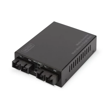 Digitus DN-82124 hálózati média konverter 1000 Mbit/s 1310 nm single-mode, multi-mode fekete