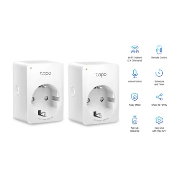 TP-Link Tapo P100 Mini Smart Wi-Fi okos konnektor (2-pack)