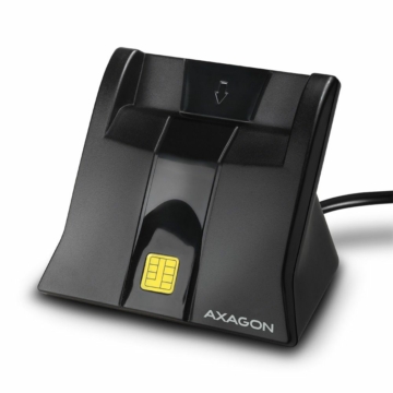 AXAGON CRE-SM4 USB Smart Card/ID Card Reader Black