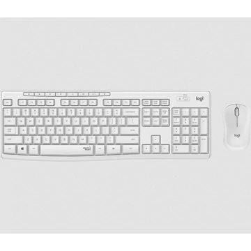 Logitech MK295 Silent wireless keyboard +mouse White HU