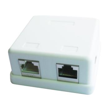 Gembird NCAC-HS-SMB2 Two jack surface mount box with 2 CAT5e half-shielded keystone jacks Gembird NCAC-HS-SMB2 Two jack surface mount box with 2 CAT5e half-shielded keystone jacks