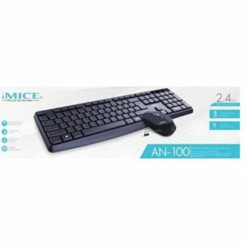 iMICE AN-100 wireless keyboard + mouse Black HU