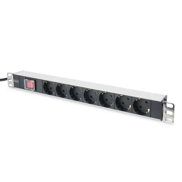 Digitus DN-95402 túlfeszültségvédő kapcsolóval 7DIN 2m fekete