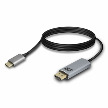 ACT AC7035 USB-C to Displayport 4K Connection Cable 1,8m Black