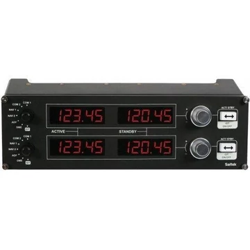 Logitech G Saitek Pro Flight Radio Panel Black