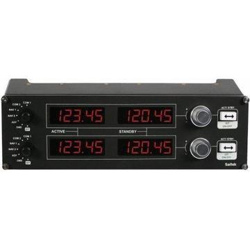 Logitech G Saitek Pro Flight Radio Panel Black