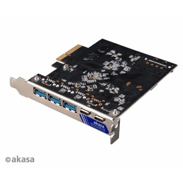 Akasa USB 3.2 Gen 2 Type-C and Type-A to PCIe Host Card