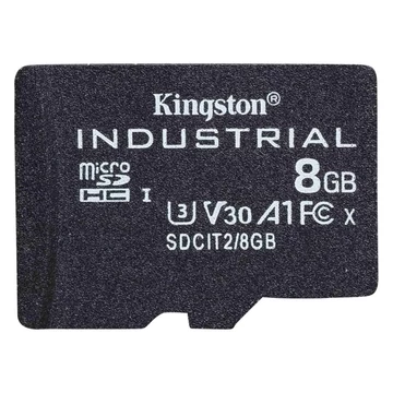Kingston 8GB microSDHC Class 10 CL10 U3 V30 A1 Industrial adapter nélkül Kingston 8GB microSDHC Class 10 CL10 U3 V30 A1 Industrial adapter nélkül
