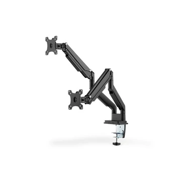 Digitus DA-90395 Universal Dual Monitor Mount With Gas Spring And Clamp Mount Black Digitus DA-90395 Universal Dual Monitor Mount With Gas Spring And Clamp Mount Black