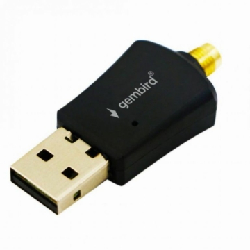 Gembird WNP-UA300P-02 High Power USB WiFi adapter 300 Mbps fekete