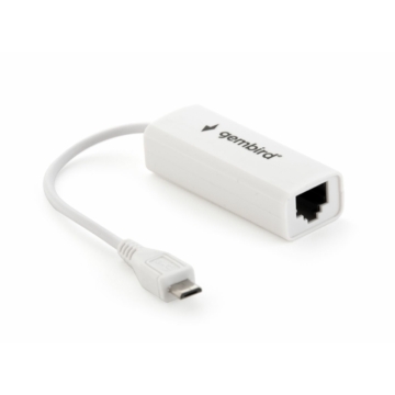 Gembird NIC-MU2-01 microUSB 2.0 LAN adapter for mobile devices fehér