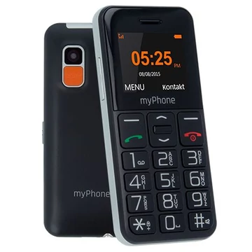 MyPhone Halo Easy nyomógombos telefon – fekete