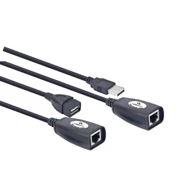 Gembird USB extender CAT5e data cable 30m Black