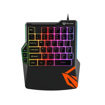 Meetion KB015 Left One-Handed Gaming Keyboard Black