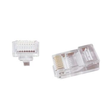 Gembird LC-PTU-01/100 Universal pass-through modular UTP plug 8P8C, 100 pcs per bag Gembird LC-PTU-01/100 Universal pass-through modular UTP plug 8P8C, 100 pcs per bag