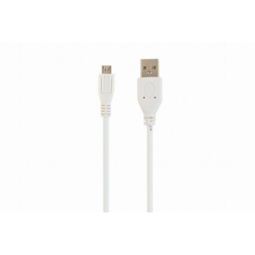 Gembird CCP-MUSB2-AMBM-W micro USB 2.0 cable AM-MBM5P 1m White