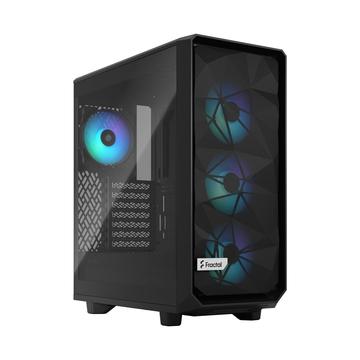 Fractal Design Meshify 2 Compact Lite RGB Tempered Glass Black TG Light tint Fractal Design Meshify 2 Compact Lite RGB Tempered Glass Black TG Light tint