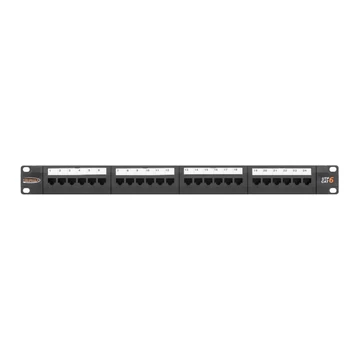 NIKOMAX 24-port patch panel 1U fekete
