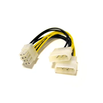 Kolink 2x4 > 8 tűs VGA tápkábel adapter