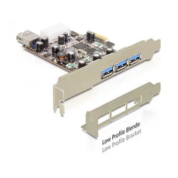 DeLock PCI Express Card > 3 x external + 1 x internal USB 3.0 Type-A female DeLock PCI Express Card > 3 x external + 1 x internal USB 3.0 Type-A female