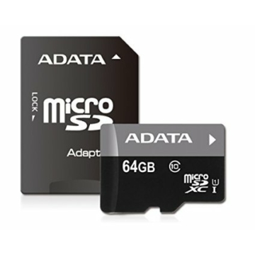 A-Data 64GB microSDXC Premier Class 10 UHS-I + adapterrel