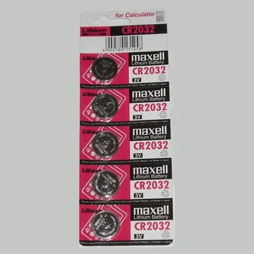 Maxell CR2032 lítium gombelem 5db/csomag