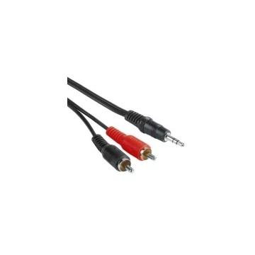 Noname 3,5 jack/2RCA audio kábel 1,5m Black
