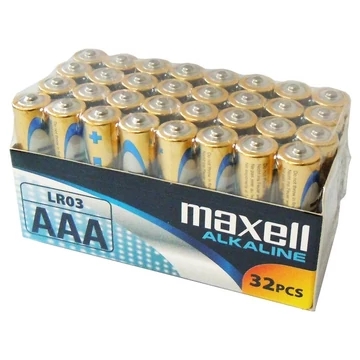 Maxell AAA alkáli elem 32db/csomag