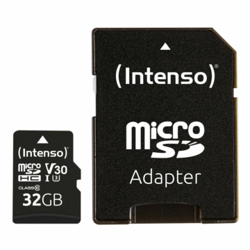 Intenso 32GB MicroSDXC Professional Class 10 U1 V30 + adapterrel