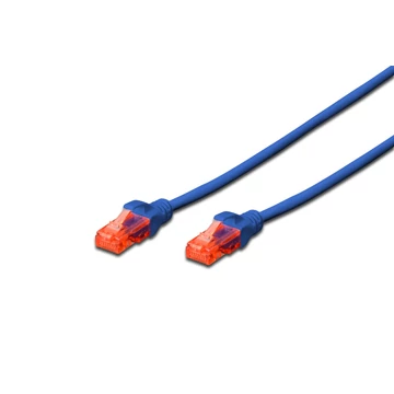 Digitus CAT6 U-UTP patch kábel 0,25m kék